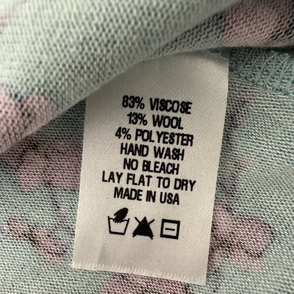 Love u Lots Girls Floral Dress Size 6 Patchwork Embroidered Wool blend - Picture 8 of 8